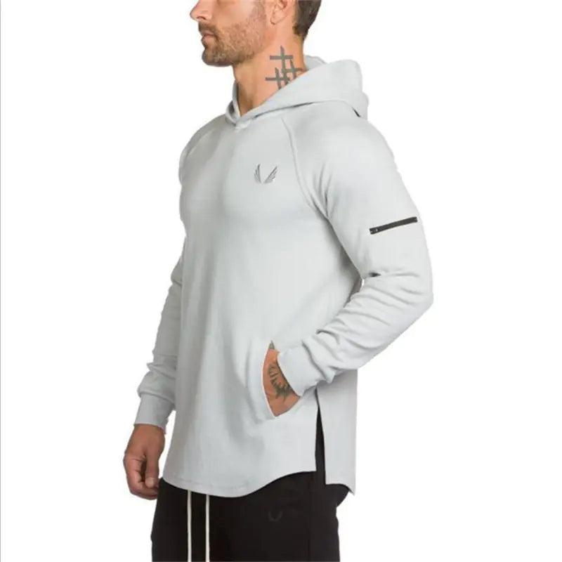 Men's Hoodie with Side Zipper