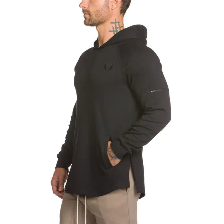 Men's Hoodie with Side Zipper