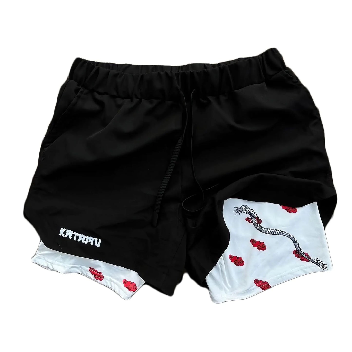 Men's Sporty anime, Breathable Workout Shorts