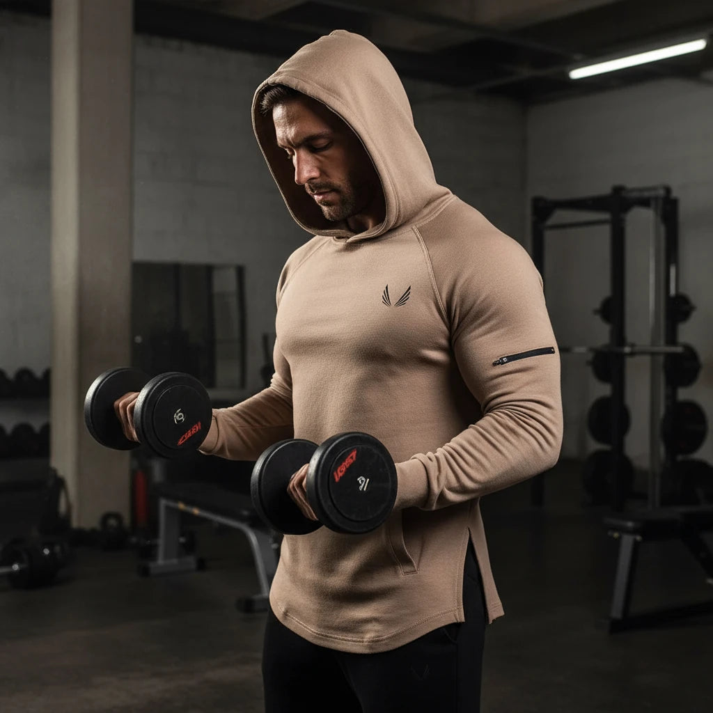 Men's Hoodie with Side Zipper