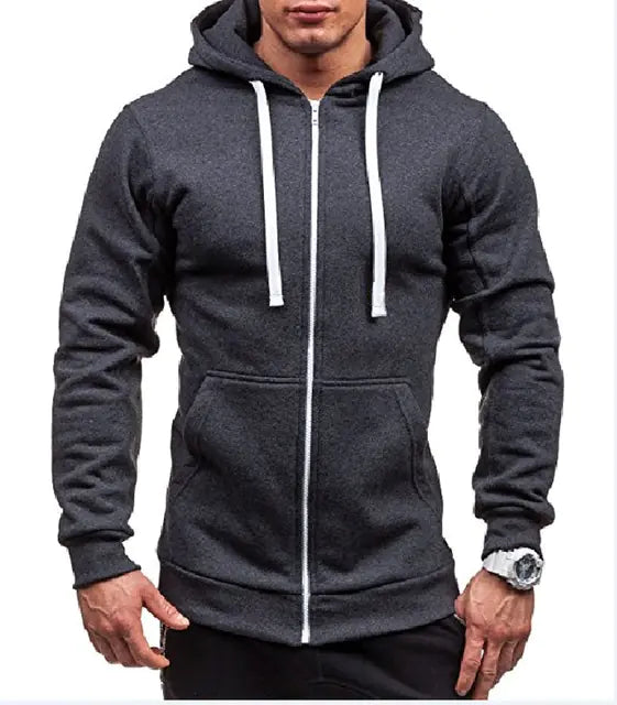 Men's Cotton  Hoodie Sweatshirt Jacket