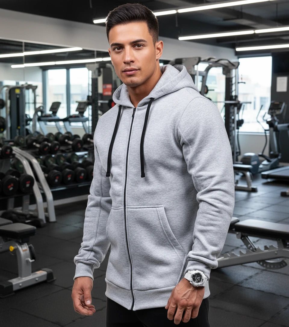 Men's Cotton  Hoodie Sweatshirt Jacket
