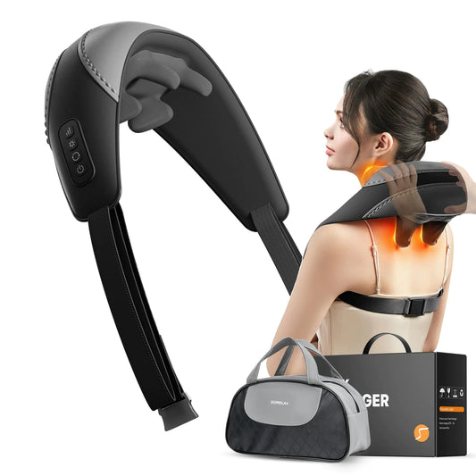 Shiatsu Neck and Shoulder Massager with Heat Neck and Shoulder Back Massager for Pain Relief Deep Tissue Portable Massagers