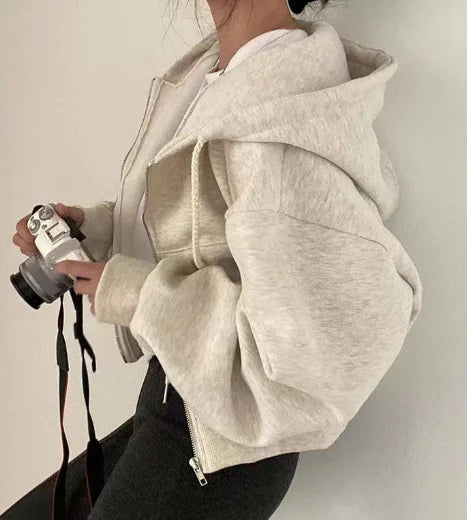 Women's Long Sleeve Zipper Hoodie