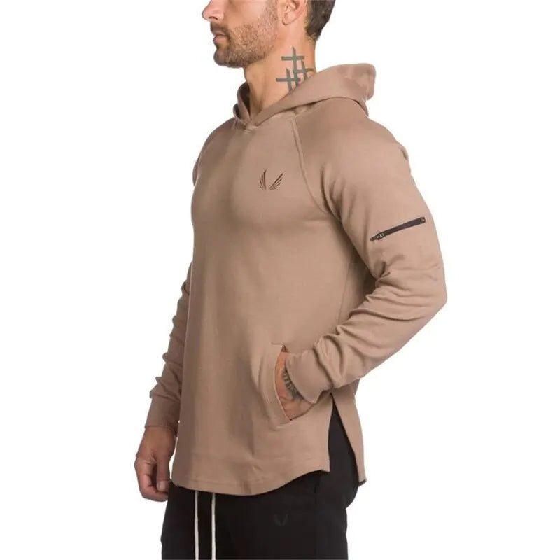 Men's Hoodie with Side Zipper