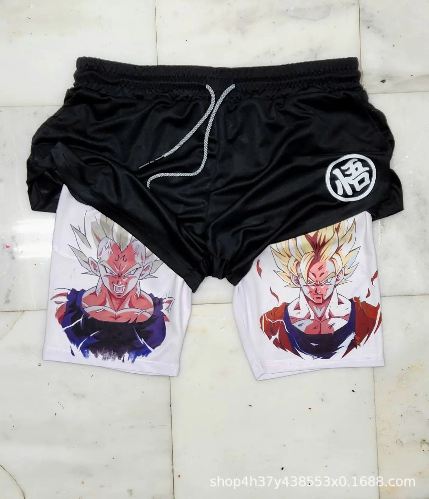 Men's Sporty anime, Breathable Workout Shorts