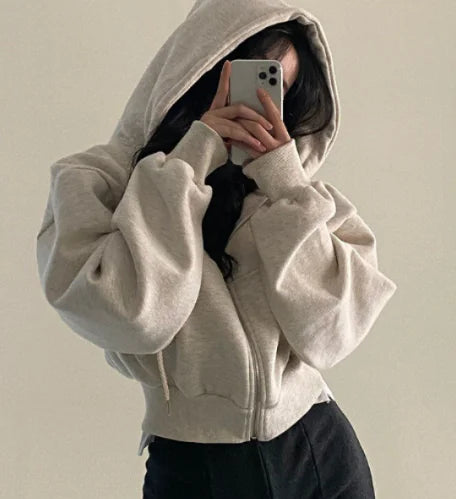 Women's Long Sleeve Zipper Hoodie