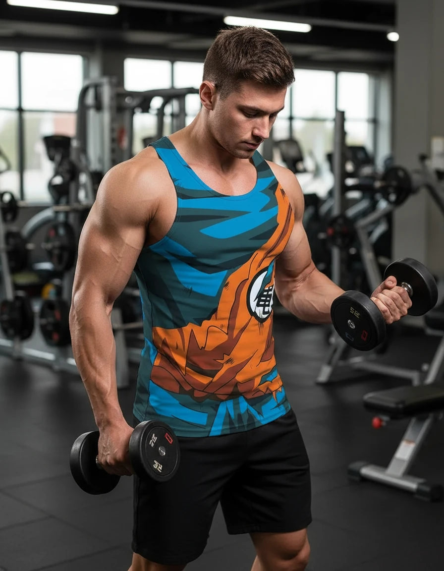Dragon Ball Goku 3D Print Men's Tank Top