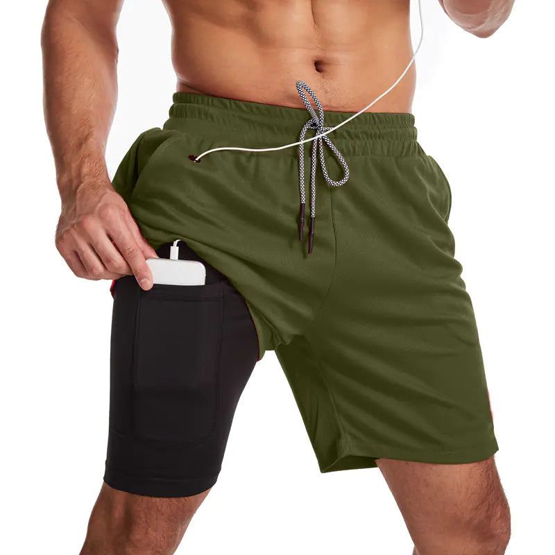 Camouflage Running Training Shorts for Fitness