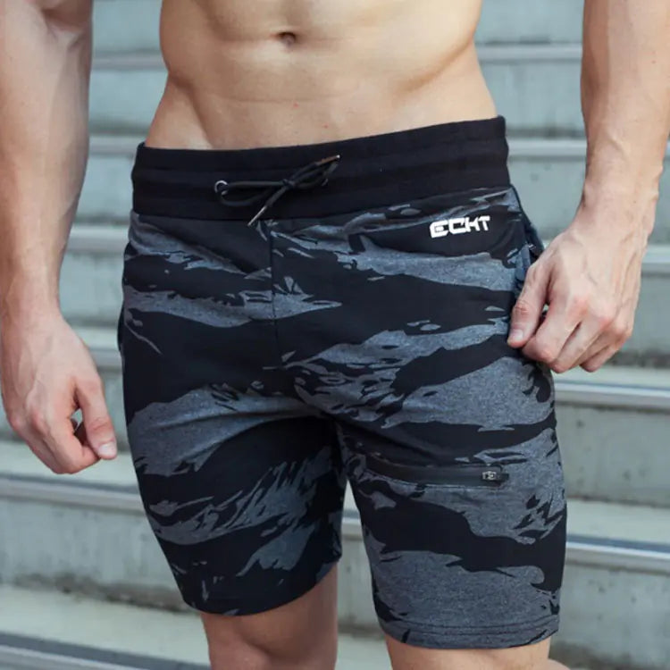 Camouflage Running Training Shorts for Fitness